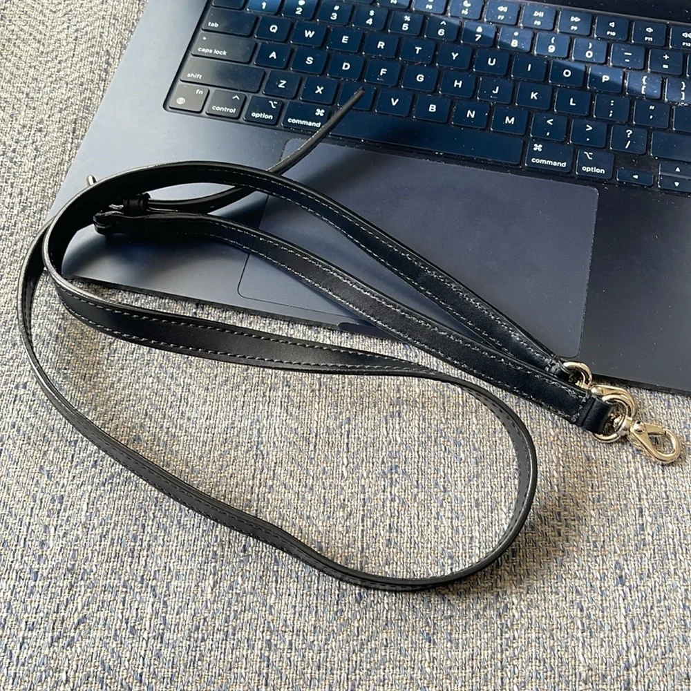 kate spade Black Leather Adjustable Crossbody Strap with Gold Hardware - Picture 11 of 13